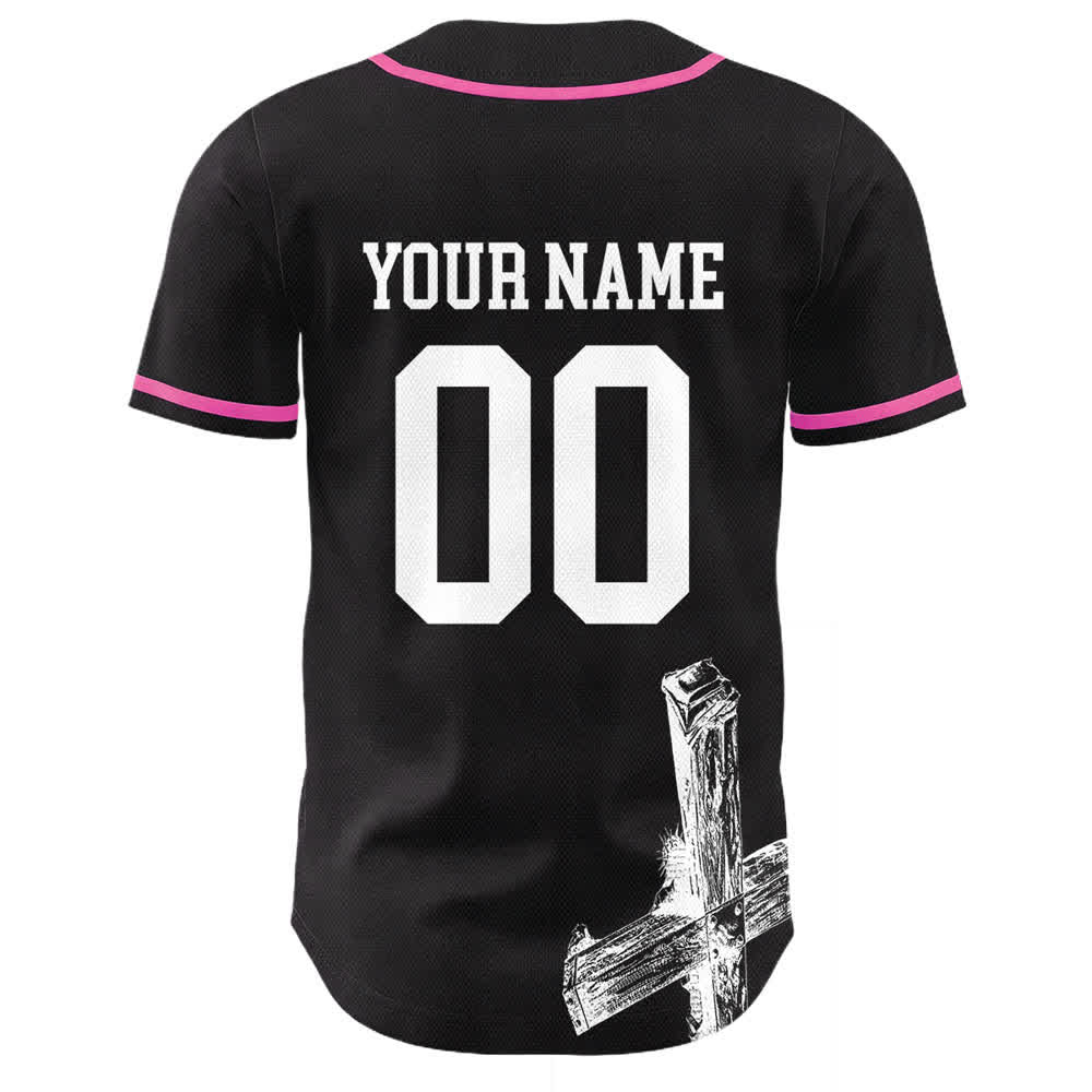 Christianartworkshop Jesus Saves Custom Name Baseball Jersey - image 25