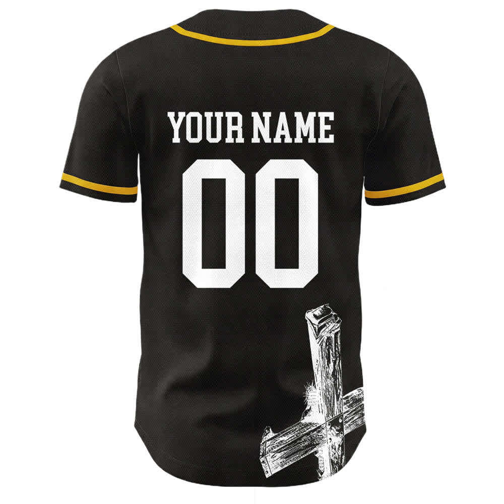Christianartworkshop Jesus Saves Custom Name Baseball Jersey - image 1