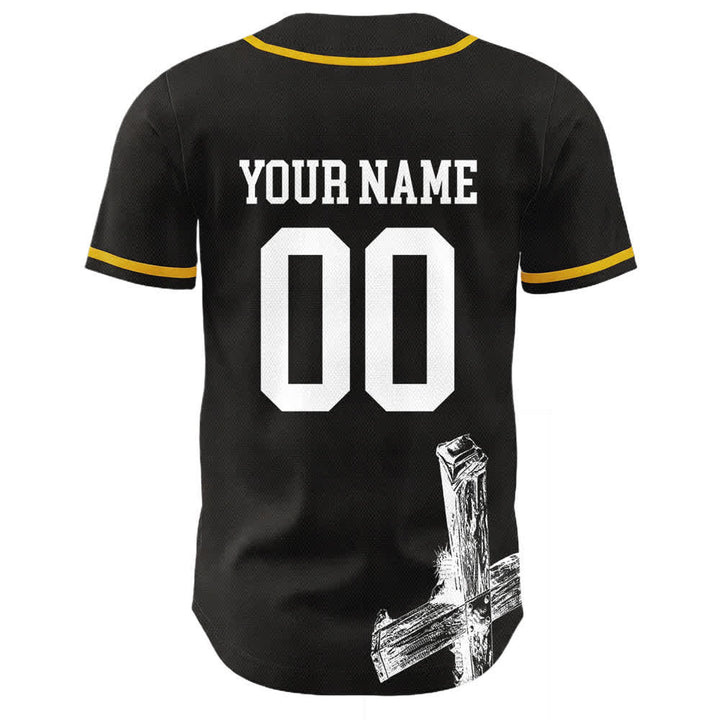 Christianartworkshop Jesus Saves Custom Name Baseball Jersey - image 1