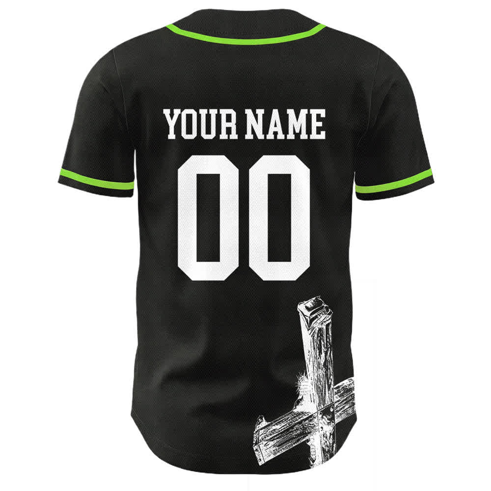 Christianartworkshop Jesus Saves Custom Name Baseball Jersey - image 22