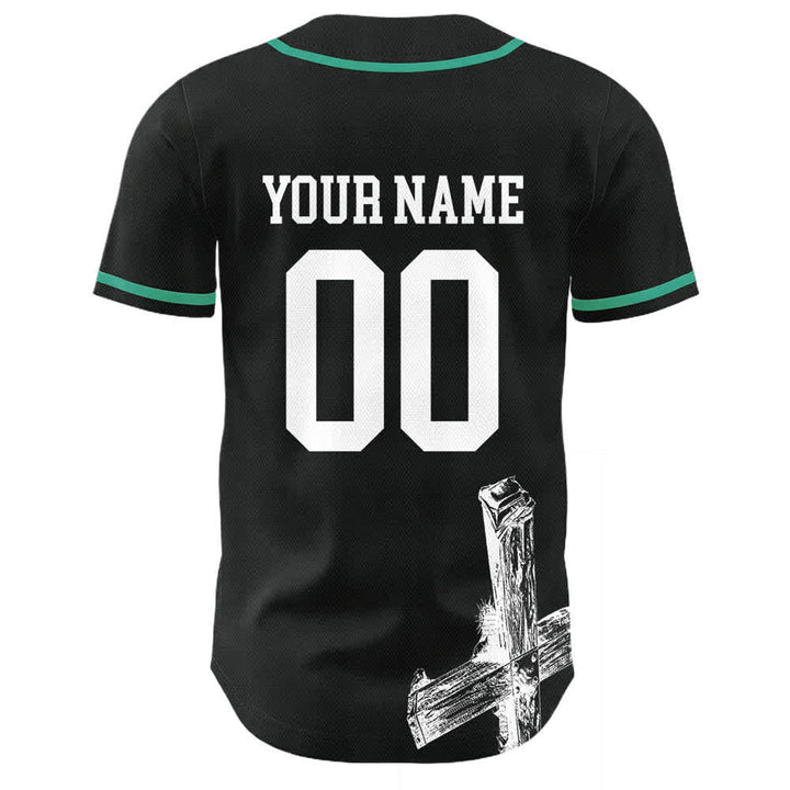 Christianartworkshop Jesus Saves Custom Name Baseball Jersey - image 7