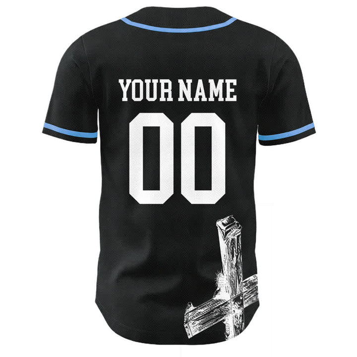 Christianartworkshop Jesus Saves Custom Name Baseball Jersey - image 4