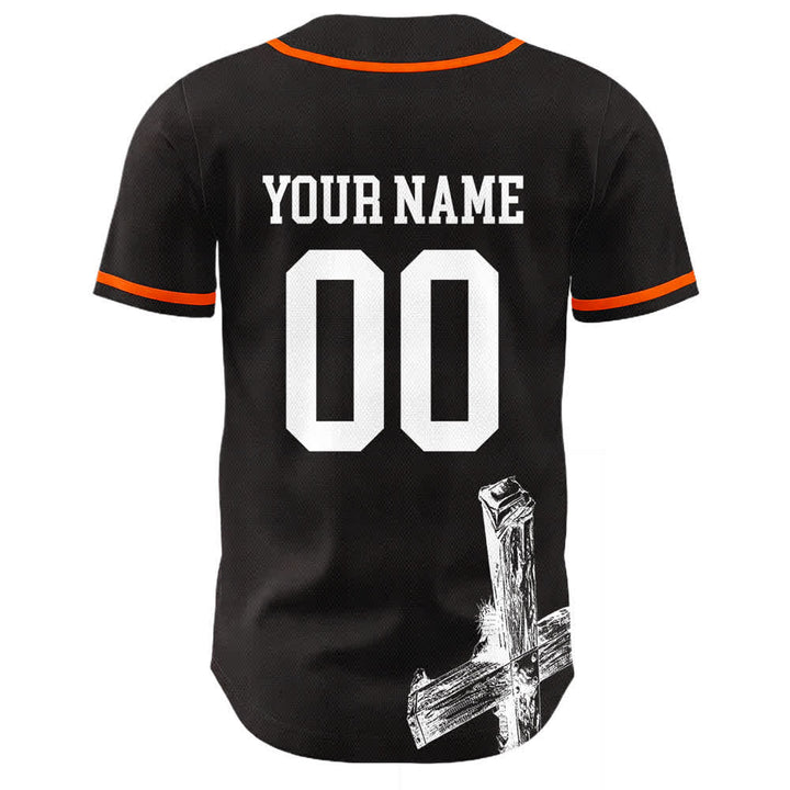 Christianartworkshop Jesus Saves Custom Name Baseball Jersey - image 19
