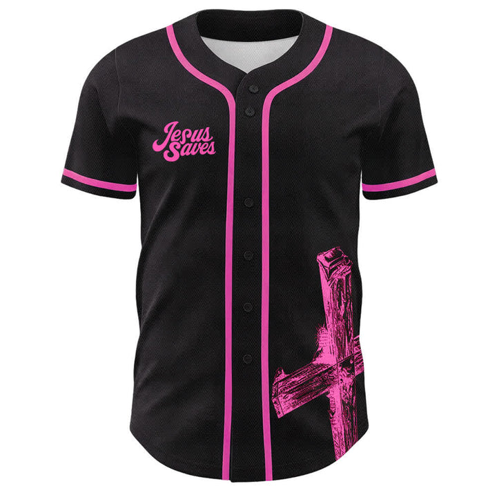 Christianartworkshop Jesus Saves Custom Name Baseball Jersey - image 26