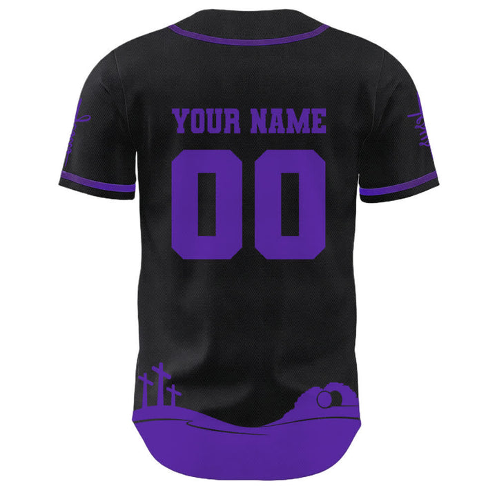 Christianartworkshop Jesus Is My King Personalized Mesh Baseball Jersey - image 7