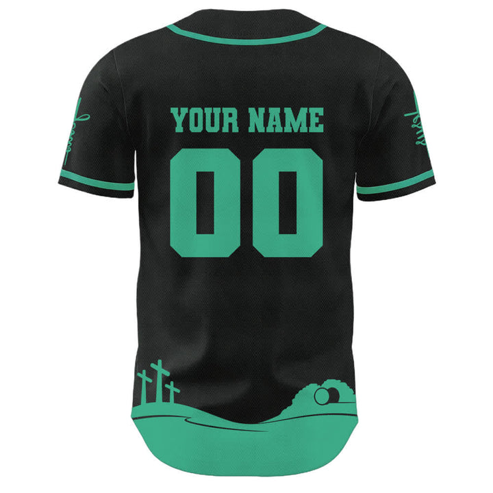 Christianartworkshop Jesus Is My King Personalized Mesh Baseball Jersey - image 10