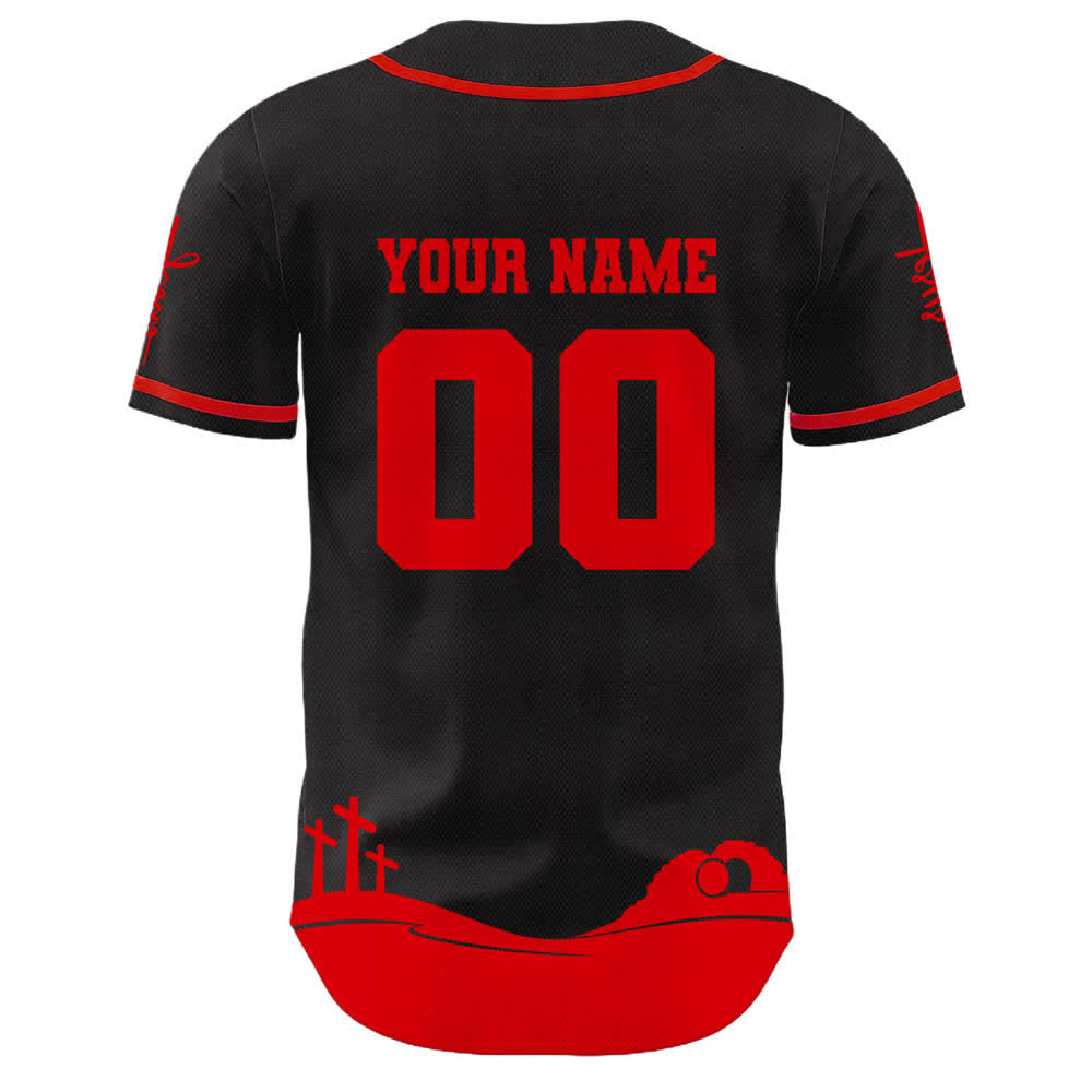 Christianartworkshop Jesus Is My King Personalized Mesh Baseball Jersey - image 16