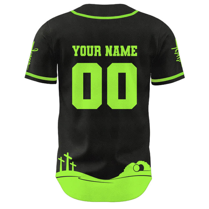Christianartworkshop Jesus Is My King Personalized Mesh Baseball Jersey - image 25