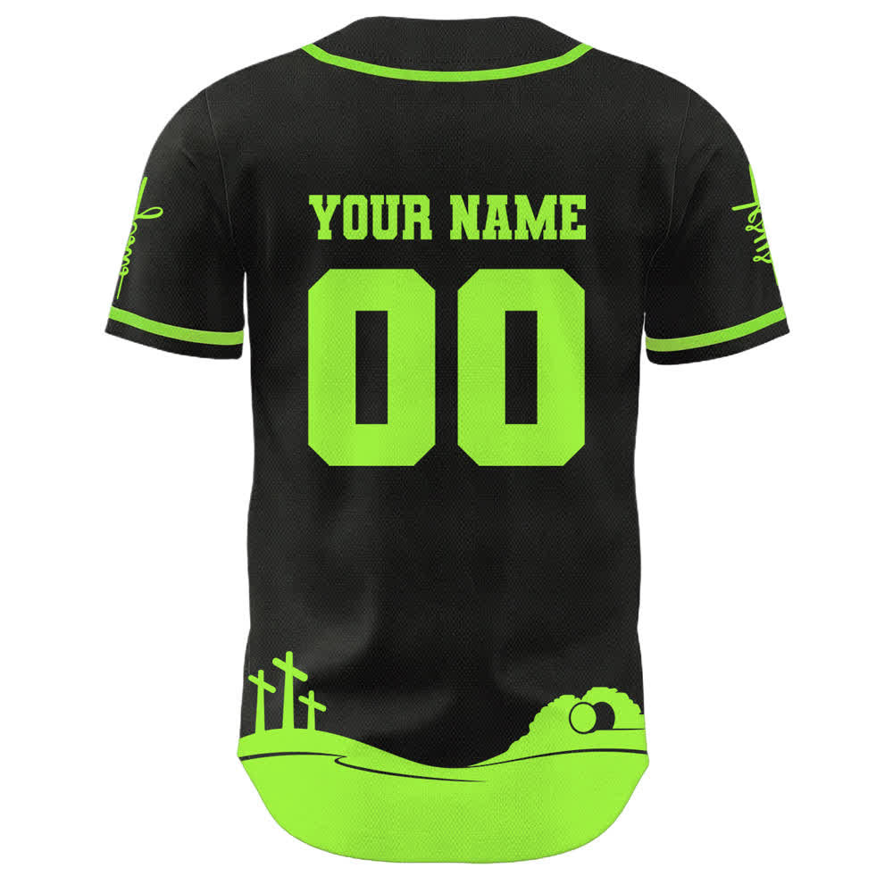 Christianartworkshop Jesus Is My King Name & Number Personalized Baseball Jersey - image 25