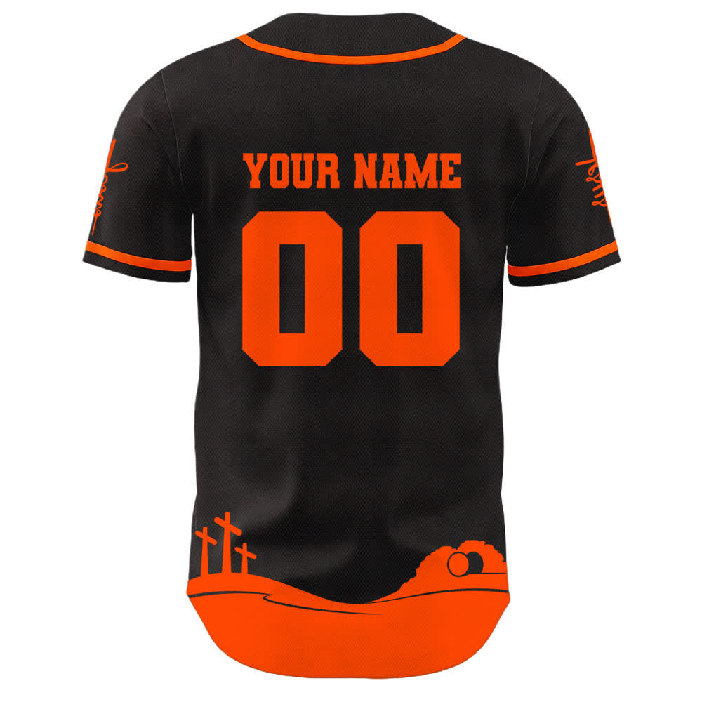 Christianartworkshop Jesus Is My King Personalized Mesh Baseball Jersey - image 1