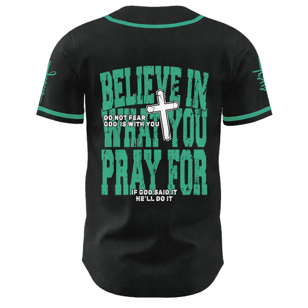 Christianartworkshop Jesus Black Red Button Up Baseball Jersey - image 7