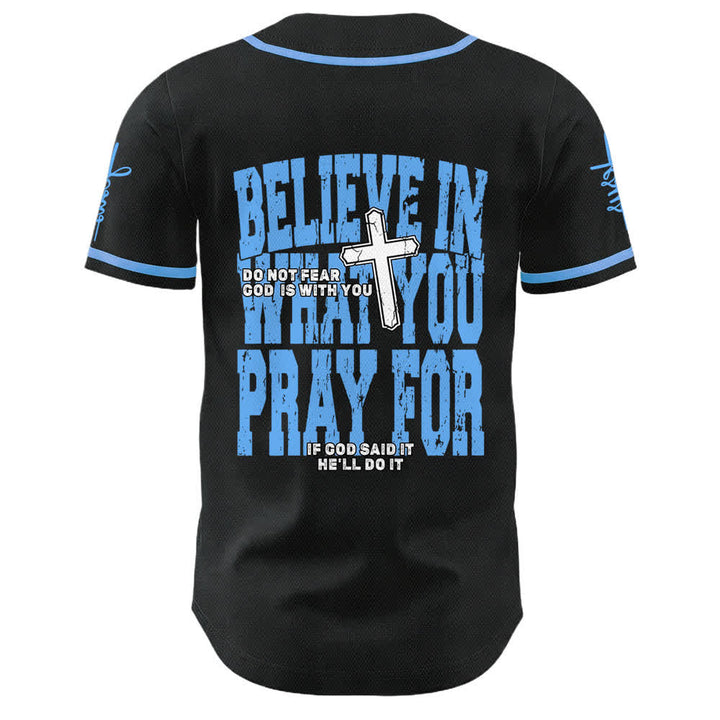 Christianartworkshop Jesus Black Red Button Up Baseball Jersey - image 16