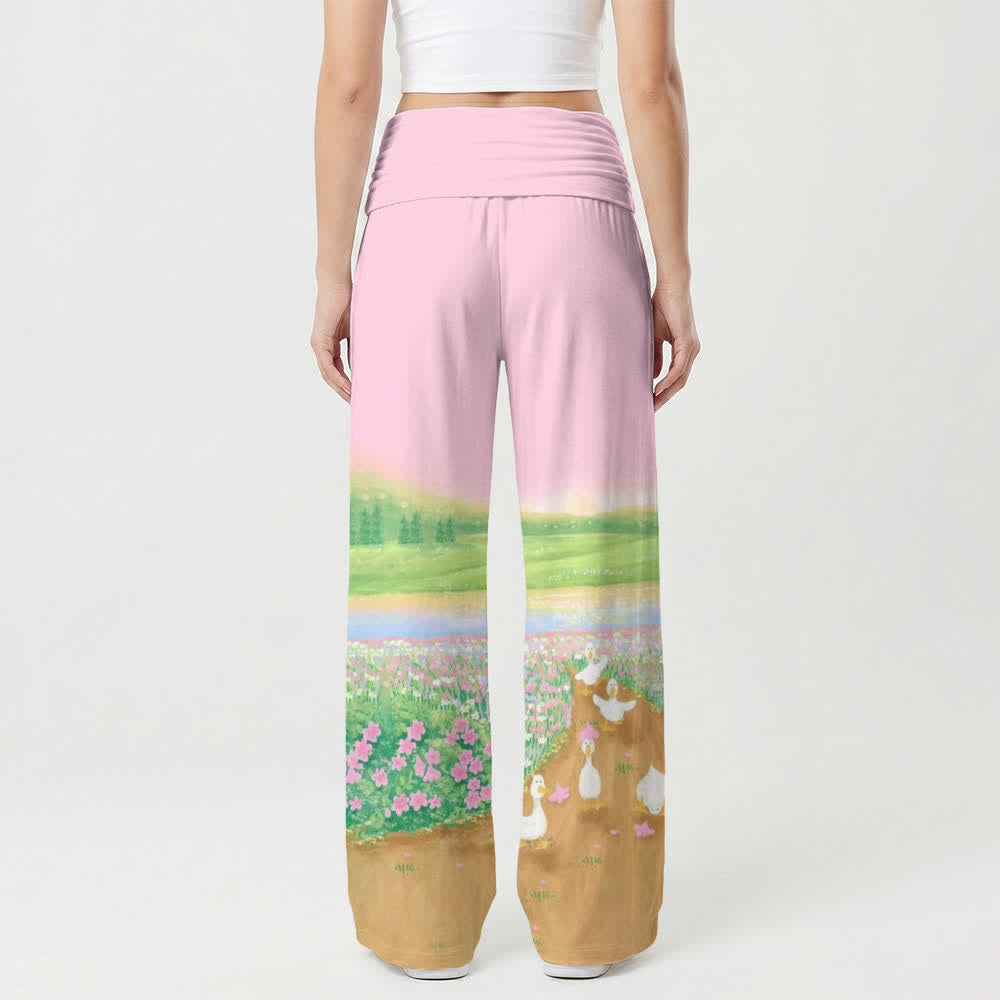 Christianartworkshop Child Of God Pastoral Print Lounge Women's Wide Leg Pants - image 2