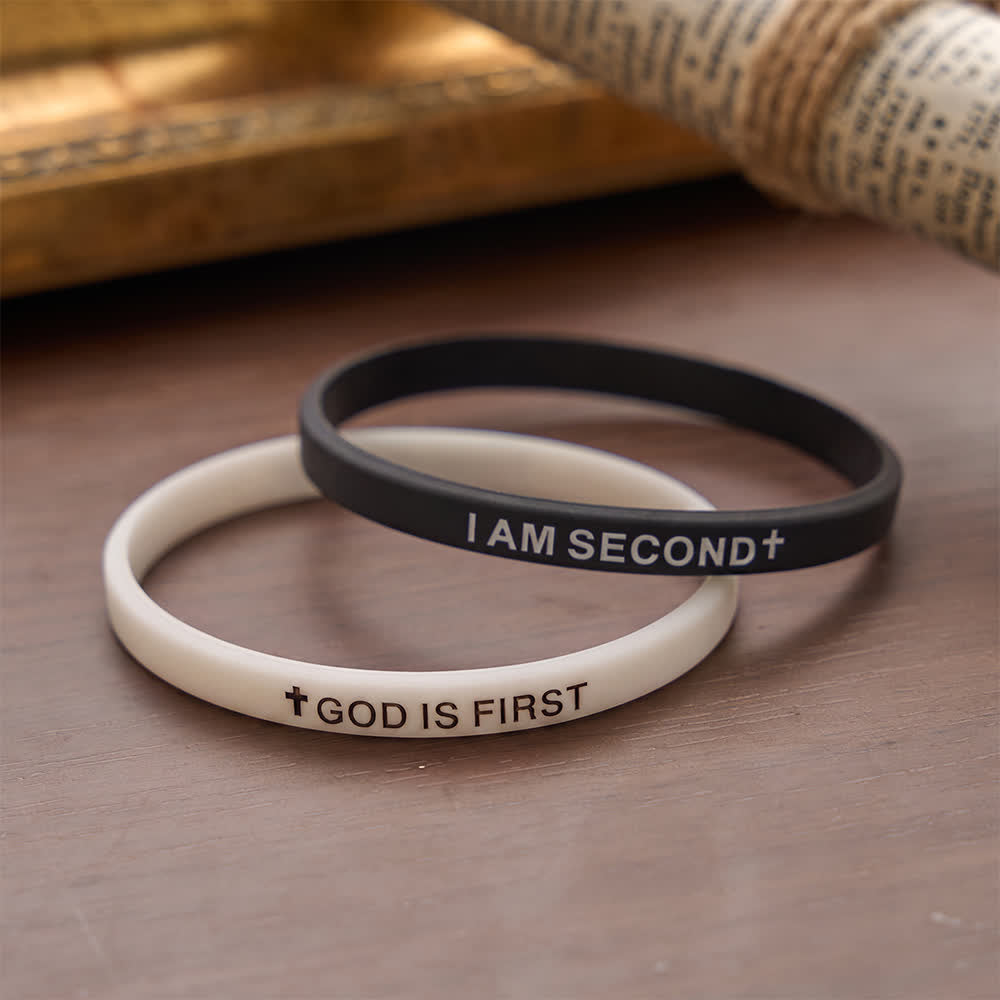 Christianartworkshop Luminous Cross Silicone Wristband With Inspirational Script: Emblem of Humble Sacred Surrender - image 15