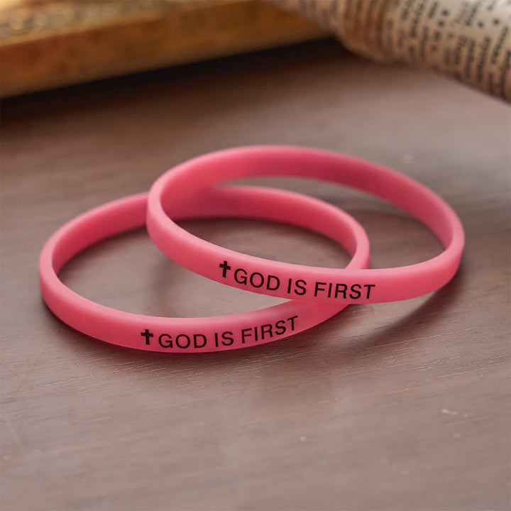 Christianartworkshop Luminous Cross Silicone Wristband With Inspirational Script: Emblem of Humble Sacred Surrender - image 19