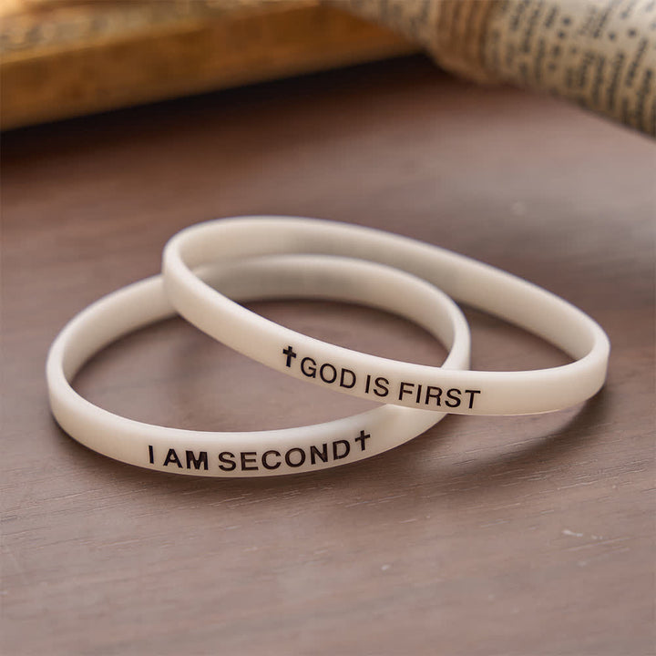 Christianartworkshop Luminous Cross Silicone Wristband With Inspirational Script: Emblem of Humble Sacred Surrender - image 7