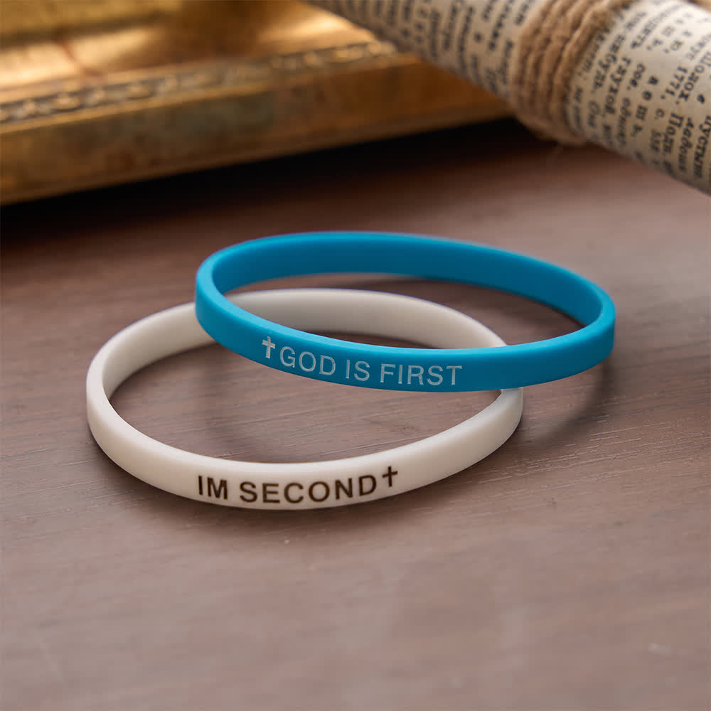Christianartworkshop Luminous Cross Silicone Wristband With Inspirational Script: Emblem of Humble Sacred Surrender - image 22