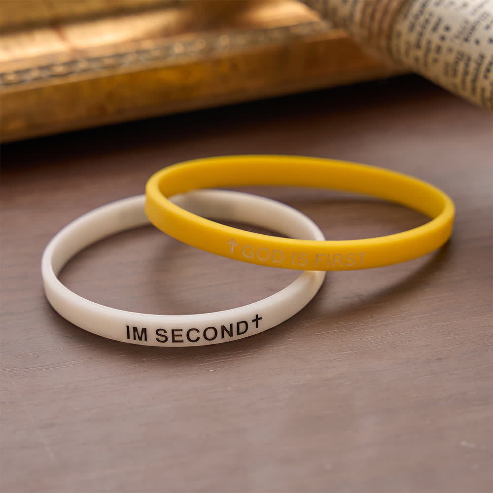 Christianartworkshop Luminous Cross Silicone Wristband With Inspirational Script: Emblem of Humble Sacred Surrender - image 11