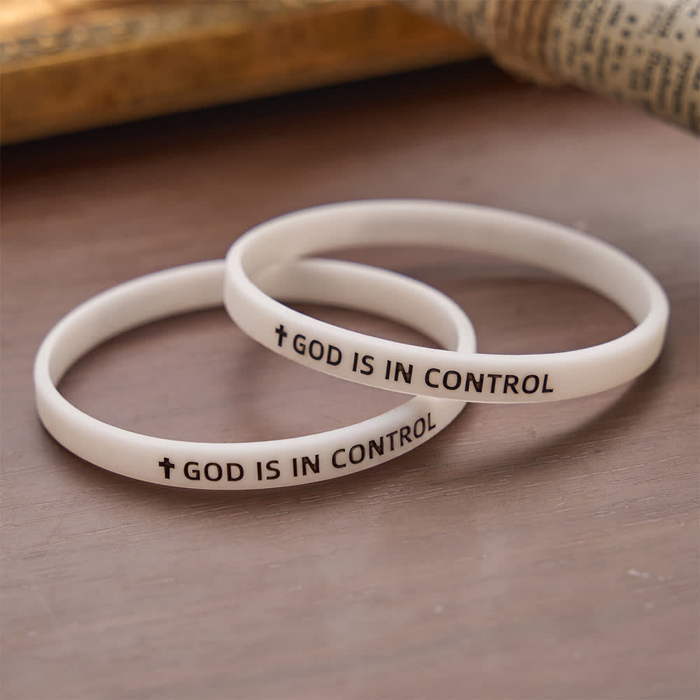 Christianartworkshop Luminous Cross Silicone Wristband With Inspirational Script: Emblem of Humble Sacred Surrender - image 10