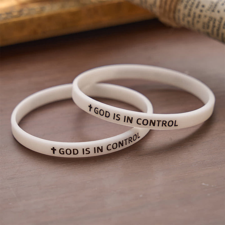 Christianartworkshop Luminous Cross Silicone Wristband With Inspirational Script: Emblem of Humble Sacred Surrender - image 10