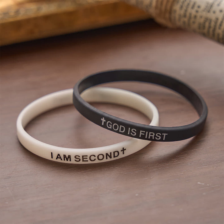 Christianartworkshop Luminous Cross Silicone Wristband With Inspirational Script: Emblem of Humble Sacred Surrender - image 17