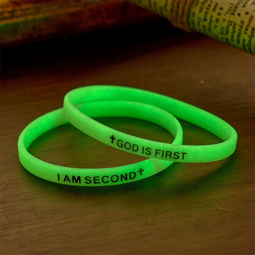 Christianartworkshop Luminous Cross Silicone Wristband With Inspirational Script: Emblem of Humble Sacred Surrender - D - image 6