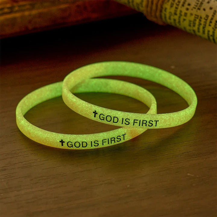 Christianartworkshop Luminous Cross Silicone Wristband With Inspirational Script: Emblem of Humble Sacred Surrender - J - image 19
