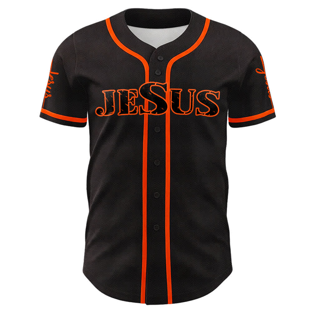 Christianartworkshop Jesus Cross Nail and Crown of Thorns Baseball Jersey - image 15