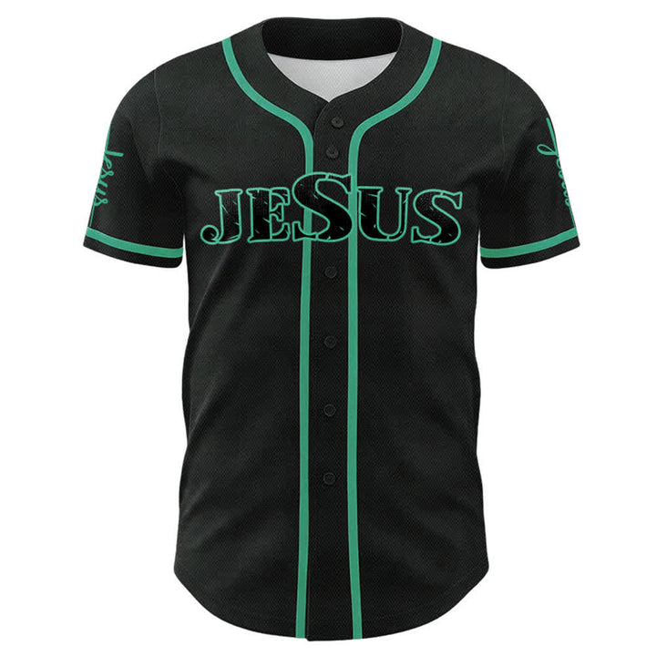 Christianartworkshop Jesus Cross Nail and Crown of Thorns Baseball Jersey - image 14