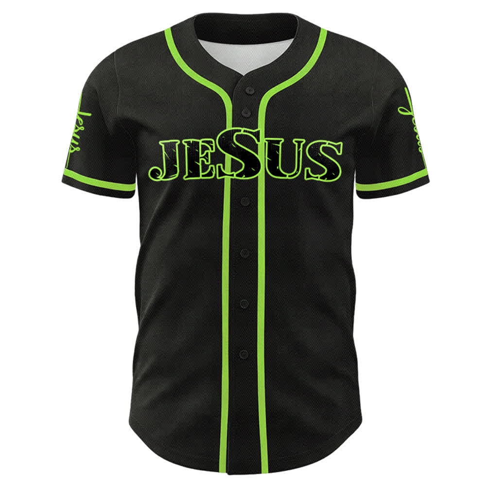 Christianartworkshop Jesus Cross Nail and Crown of Thorns Baseball Jersey - image 23