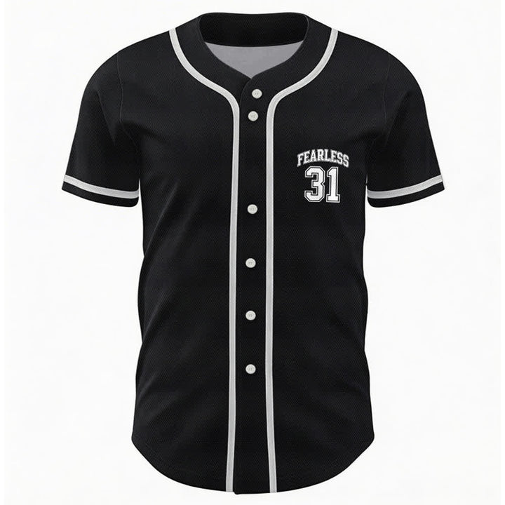 Christianartworkshop Proverbs 31 Fearless Faith Graphic Unisex Baseball Jersey - image 2