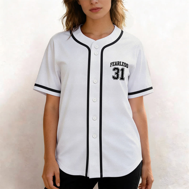 Christianartworkshop Proverbs 31 Fearless Faith Graphic Unisex Baseball Jersey - image 13