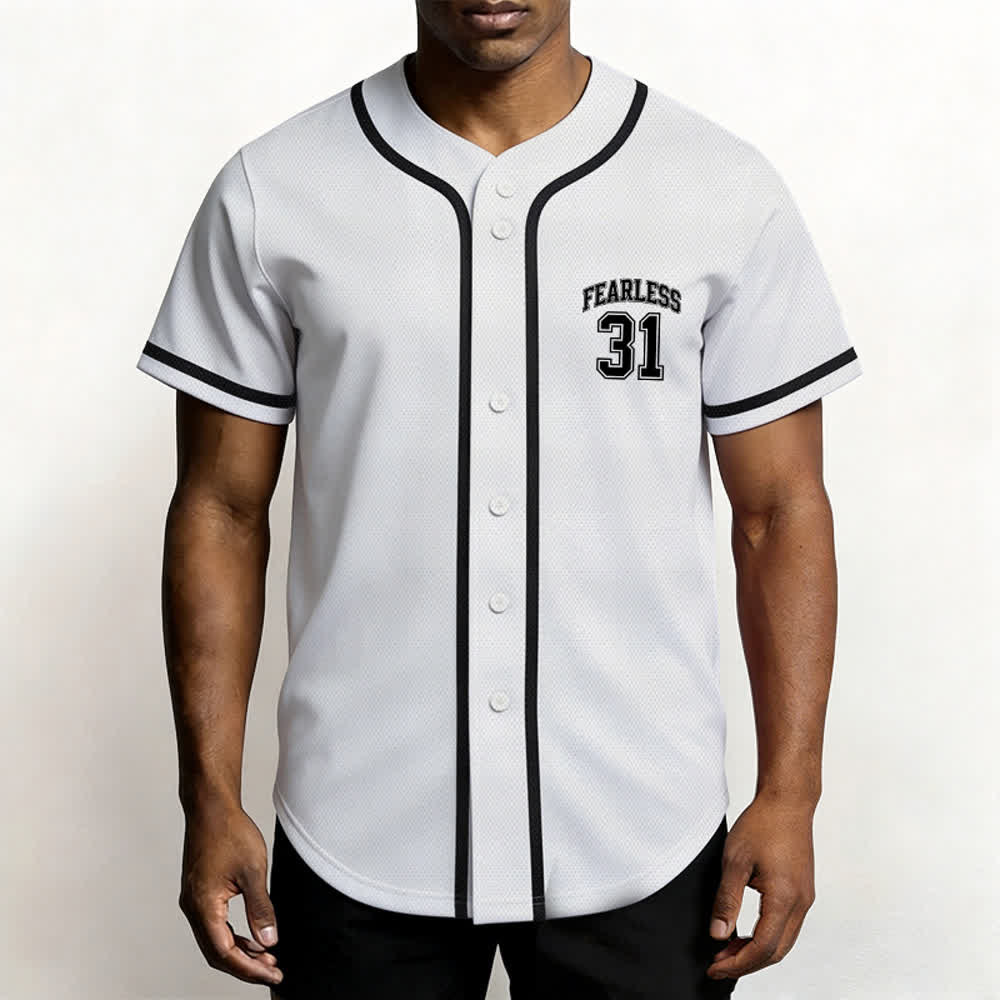 Christianartworkshop Proverbs 31 Fearless Faith Graphic Unisex Baseball Jersey - image 11