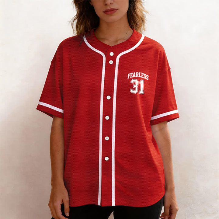 Christianartworkshop Proverbs 31 Fearless Faith Graphic Unisex Baseball Jersey - image 55