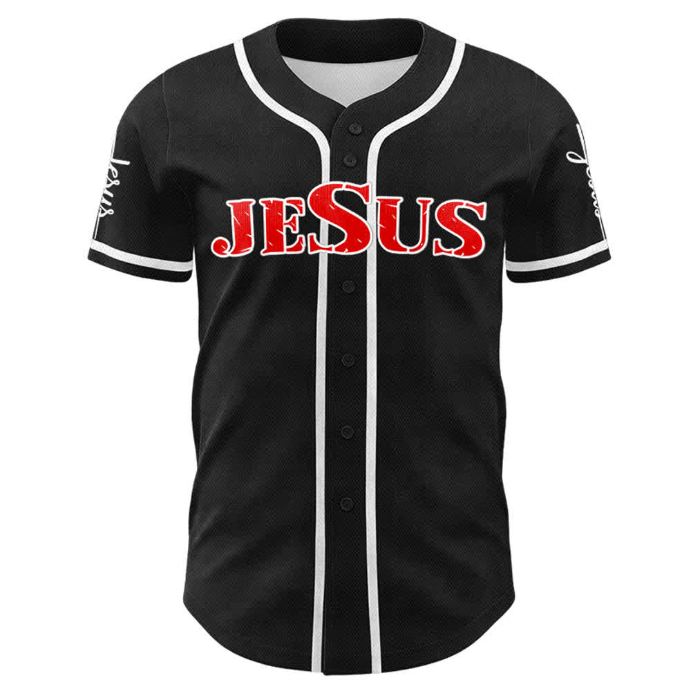 Christianartworkshop Jesus Cross Nail and Crown of Thorns Baseball Jersey - image 32