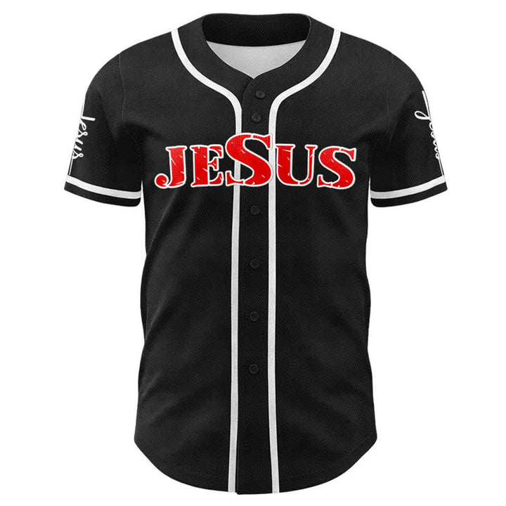 Christianartworkshop Jesus Cross Nail and Crown of Thorns Baseball Jersey - image 32