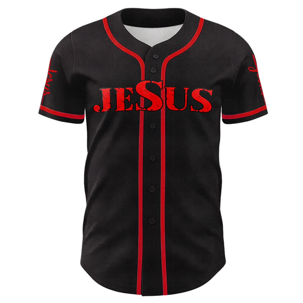 Christianartworkshop Jesus Cross Nail and Crown of Thorns Baseball Jersey - image 35