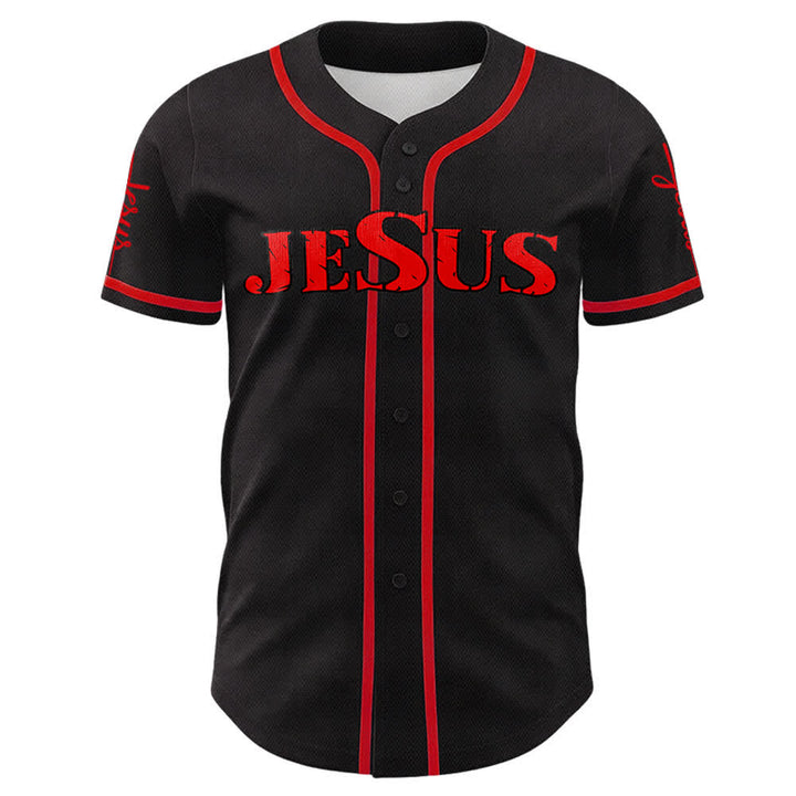 Christianartworkshop Jesus Cross Nail and Crown of Thorns Baseball Jersey - image 43