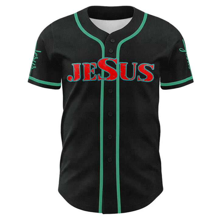 Christianartworkshop Jesus Cross Nail and Crown of Thorns Baseball Jersey - image 41