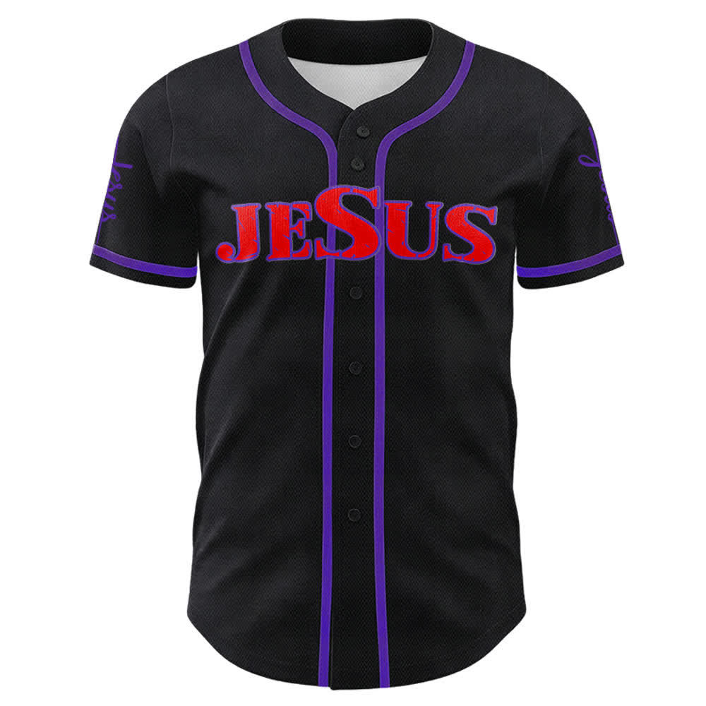 Christianartworkshop Jesus Cross Nail and Crown of Thorns Baseball Jersey - image 53
