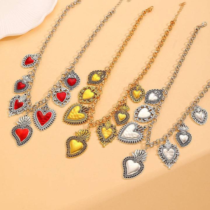 Christianartworkshop Layerable Sacred Heart Drop Earring Collection: Whisper of Heavenly Warm Grace - image 1