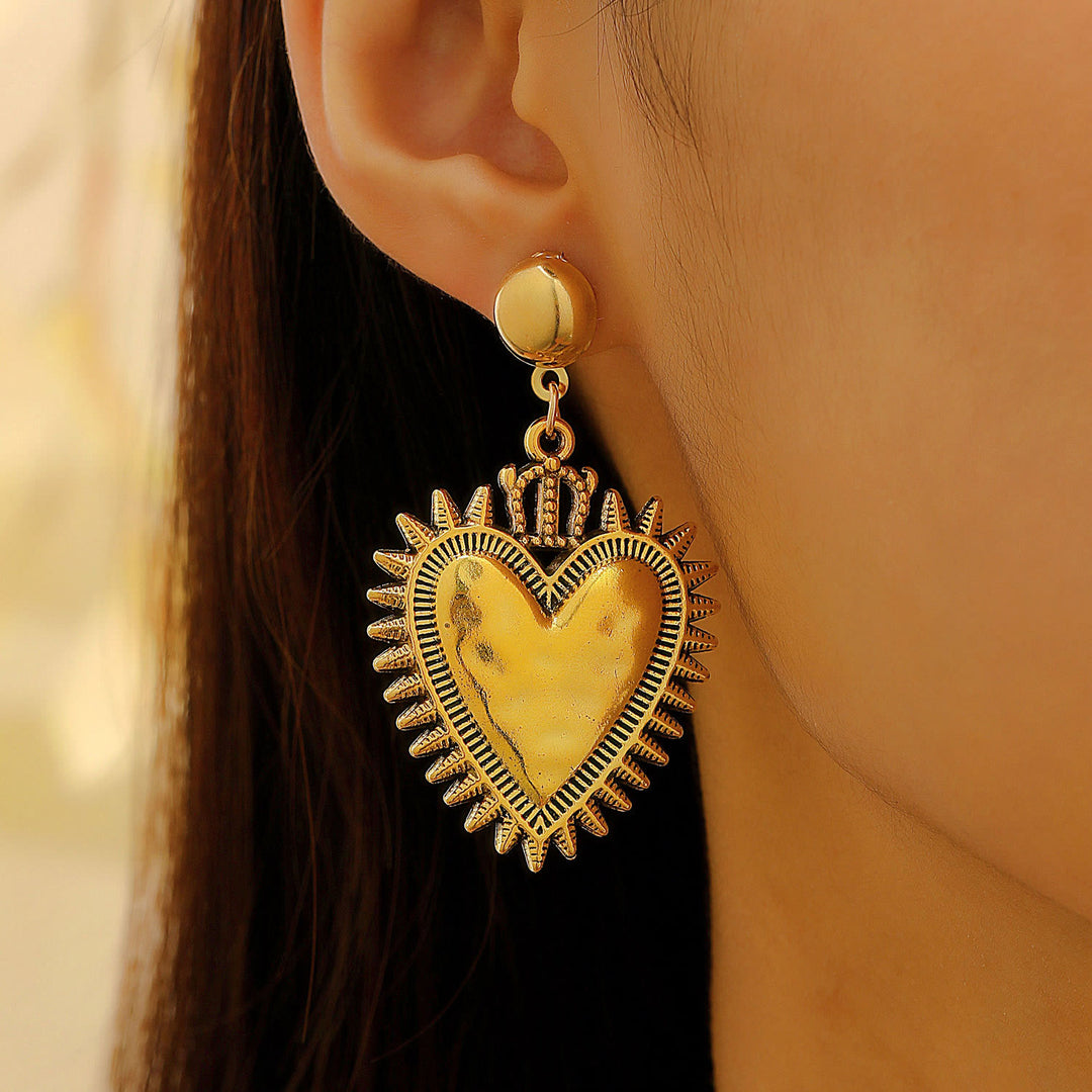Christianartworkshop Layerable Sacred Heart Drop Earring Collection: Whisper of Heavenly Warm Grace - Earrings-B - image 7