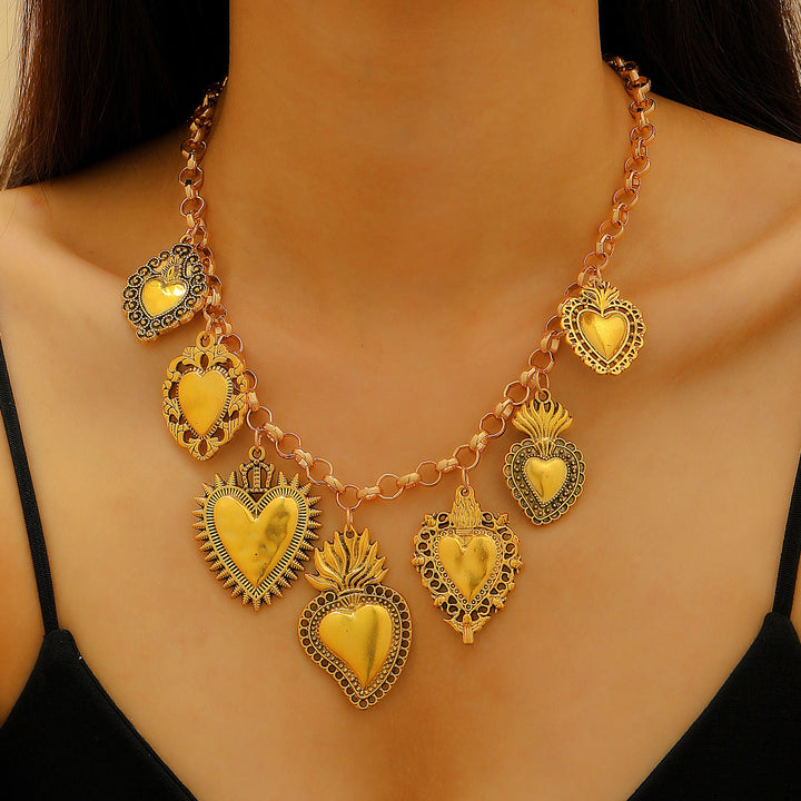 Christianartworkshop Layerable Sacred Heart Drop Earring Collection: Whisper of Heavenly Warm Grace - Necklace-A - image 3