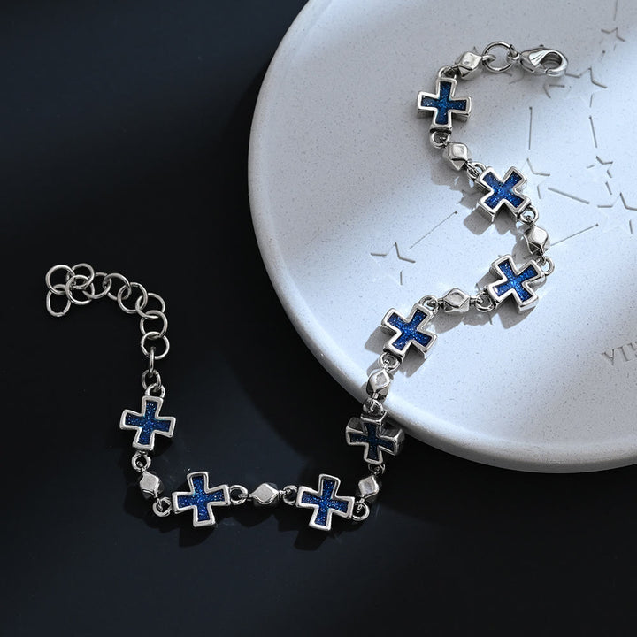 Christianartworkshop Sleek Sequential Cross Wrist Bracelet: Token of Steadfast Sacred Shelter - image 4