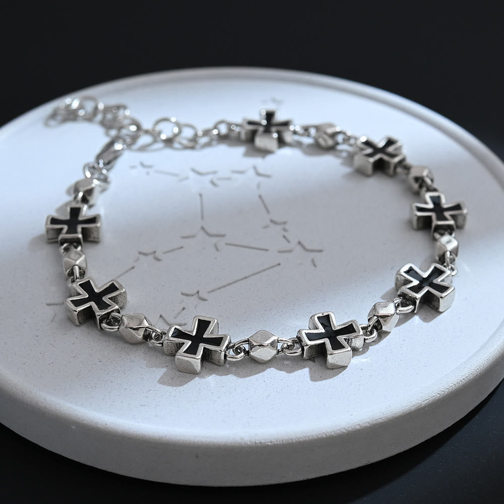 Christianartworkshop Sleek Sequential Cross Wrist Bracelet: Token of Steadfast Sacred Shelter - image 2