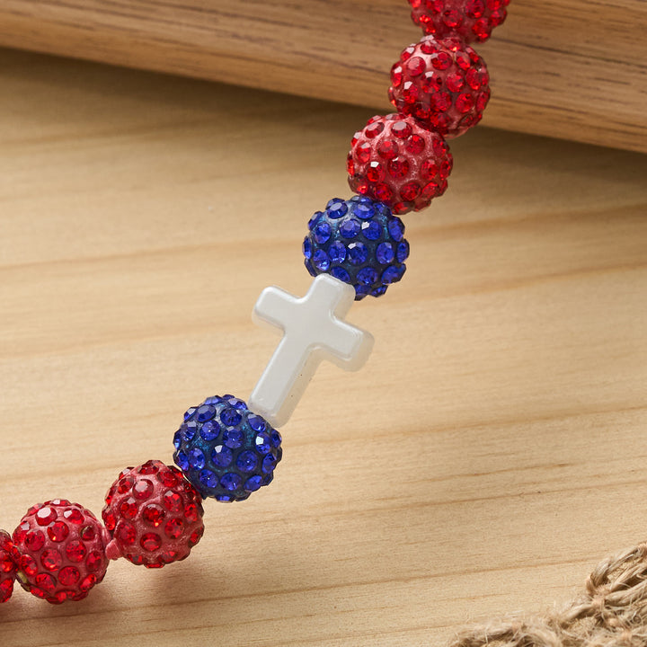 Christianartworkshop All-Day Wear Shimmer Crystal Cross Bracelet: Symbol of Steady Sacred Light - image 17