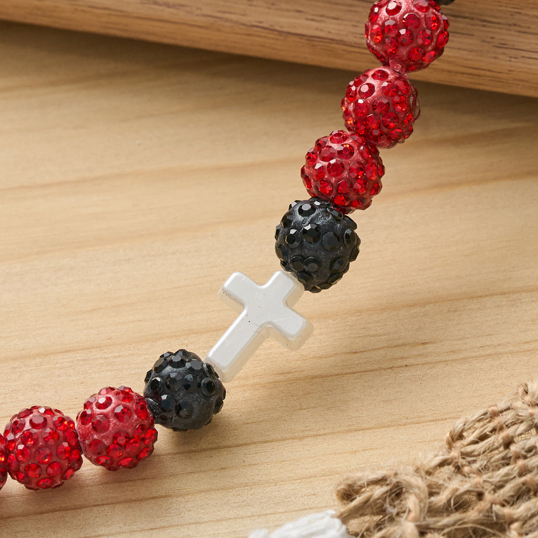 Christianartworkshop All-Day Wear Shimmer Crystal Cross Bracelet: Symbol of Steady Sacred Light - image 13