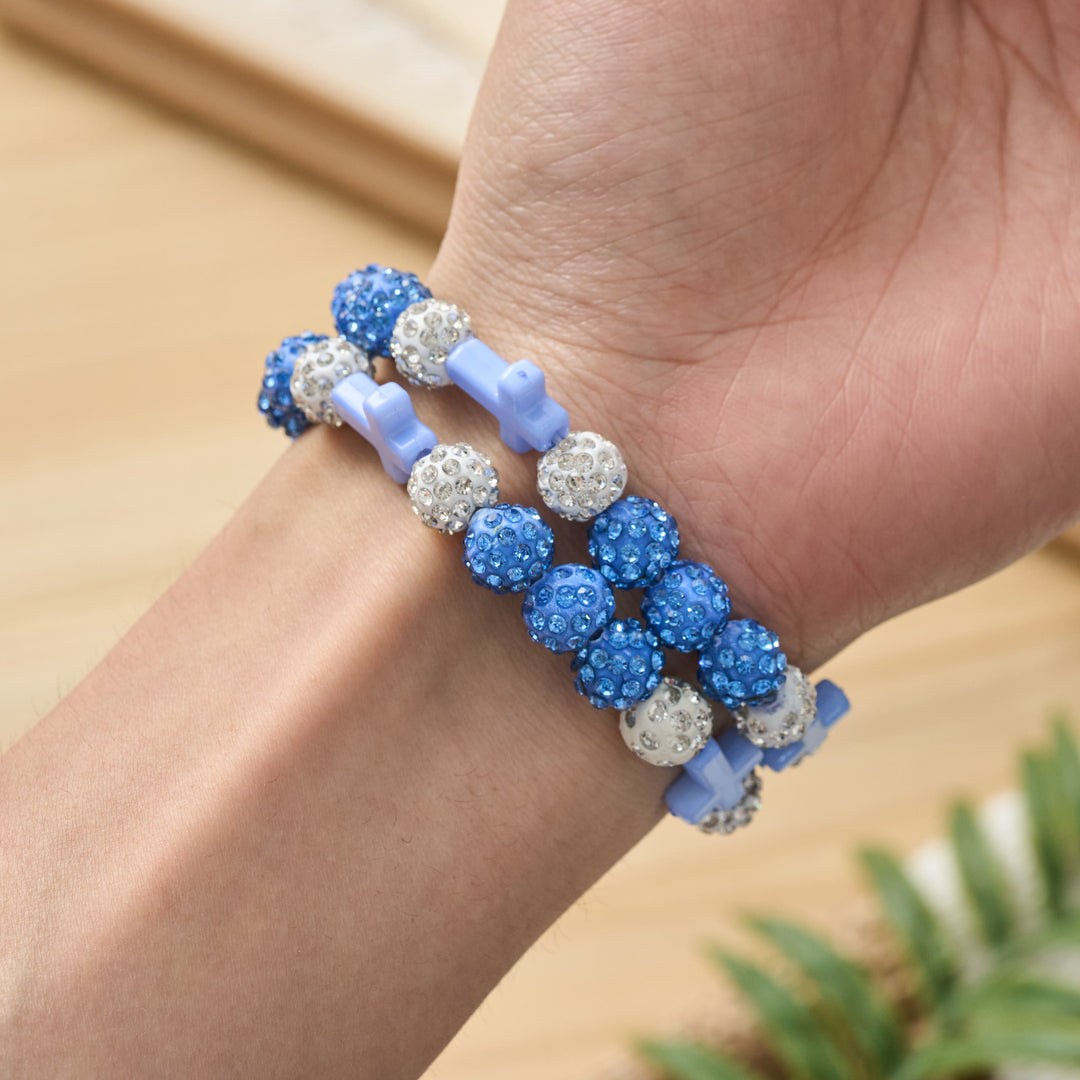 Christianartworkshop All-Day Wear Shimmer Crystal Cross Bracelet: Symbol of Steady Sacred Light - image 24