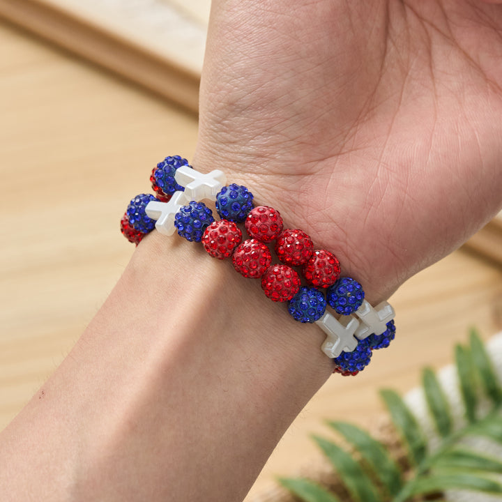Christianartworkshop All-Day Wear Shimmer Crystal Cross Bracelet: Symbol of Steady Sacred Light - image 16