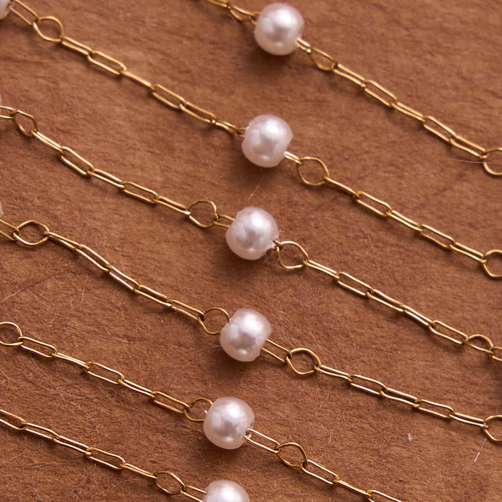 Christianartworkshop Pearl Station Chain Pavé Heart Wrapped Cross Necklace: Emblem of Wholehearted Heavenly Affection - image 7